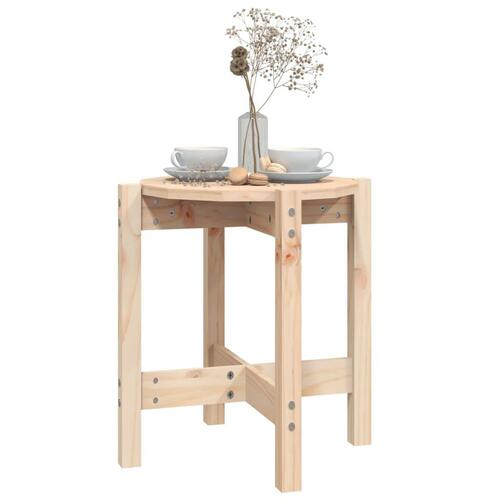 Sofabord Ø 42,5x45 cm massivt fyrretræ