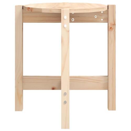 Sofabord Ø 42,5x45 cm massivt fyrretræ