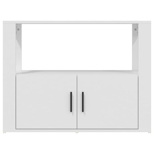 Skænk 80x30x60 cm konstrueret træ hvid