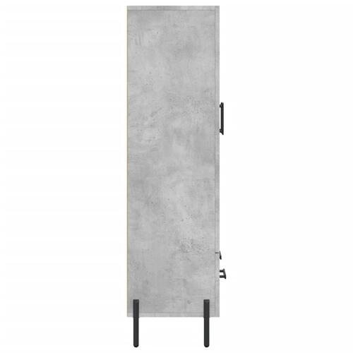 Skab 69,5x31x115 cm konstrueret træ betongrå