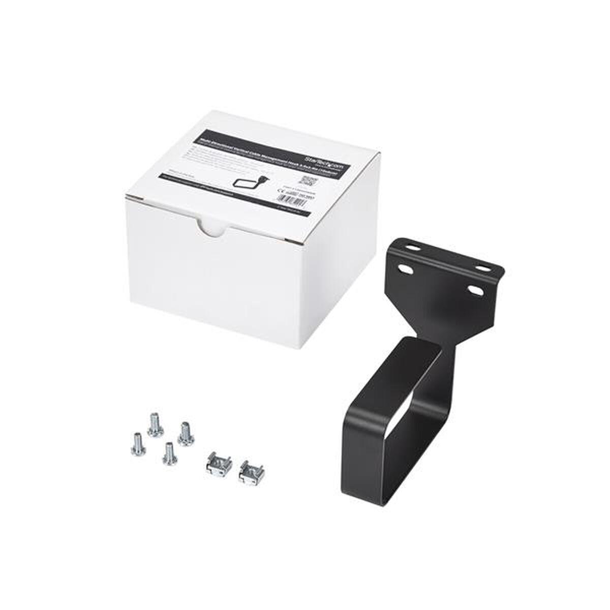 Startech vægmonteret rack-kabinetbeslag CMHOOKMW - sort stål