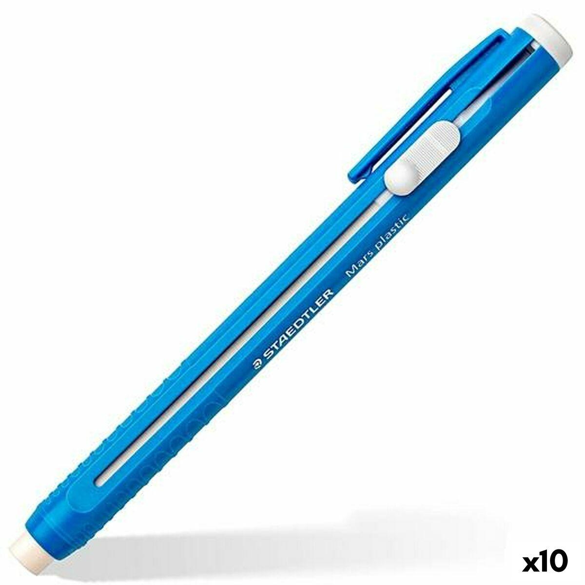 Staedtler Mars Plastic gummiholder - blå, 10 stk.