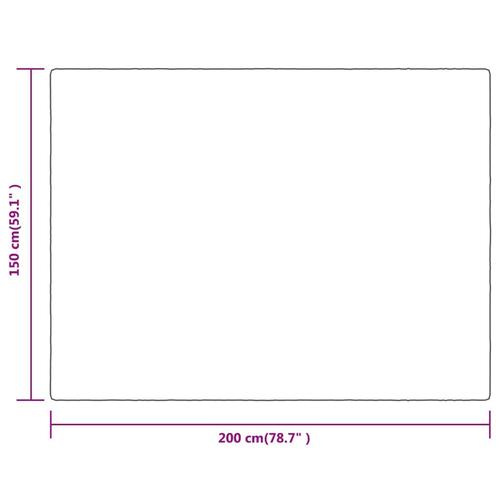 Tæppe 150x200 cm polyester abrikosfarvet