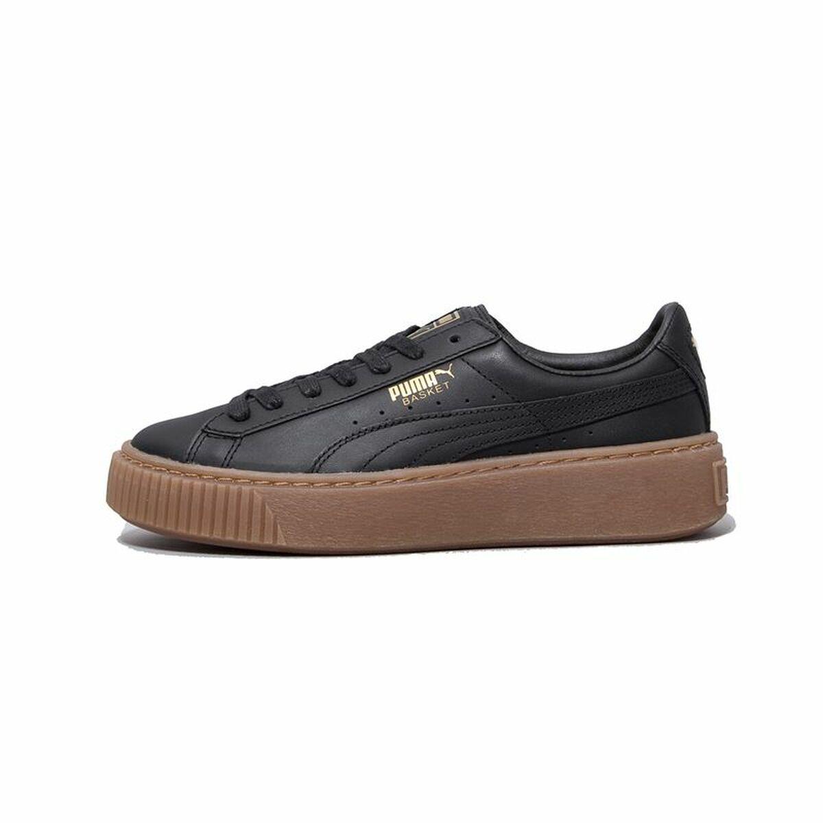 Kvinde Casual Sneakers Puma Basket Platform Core Sort 40