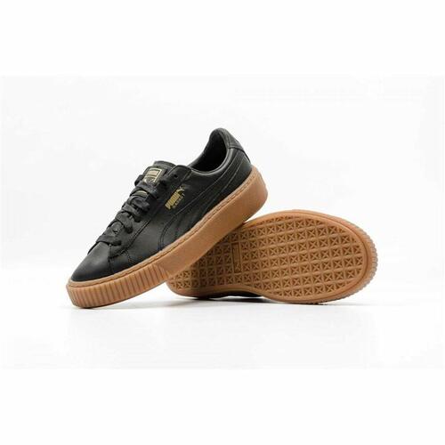 Kvinde Casual Sneakers Puma Basket Platform Core Sort 40