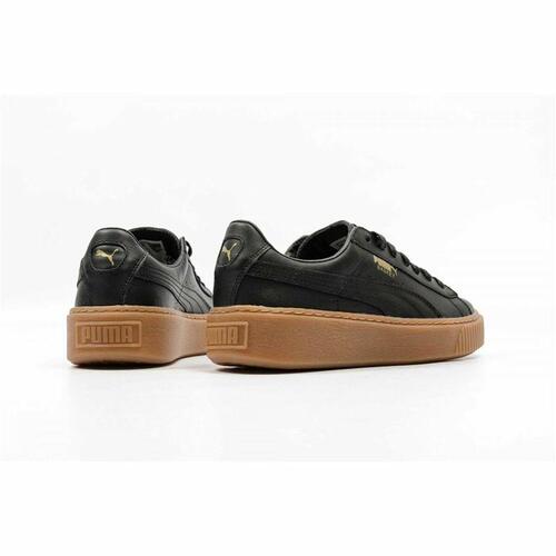 Kvinde Casual Sneakers Puma Basket Platform Core Sort 40