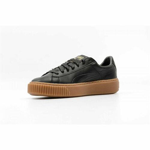 Kvinde Casual Sneakers Puma Basket Platform Core Sort 40