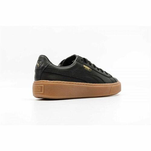 Kvinde Casual Sneakers Puma Basket Platform Core Sort 40