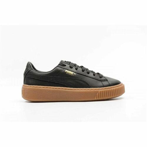 Kvinde Casual Sneakers Puma Basket Platform Core Sort 40