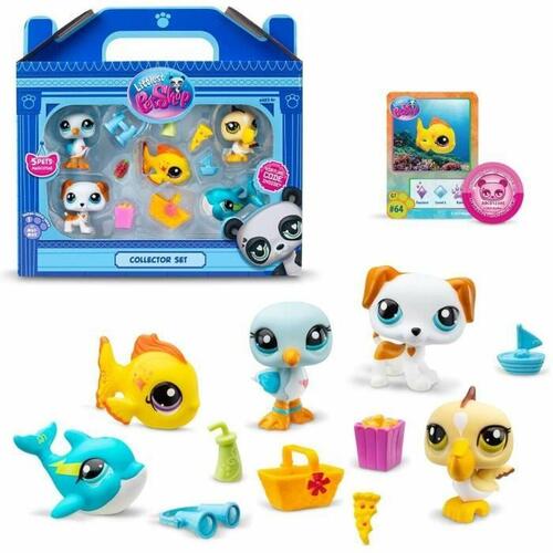 Sæt med tal Bandai Littlest Pet Shop Plastik