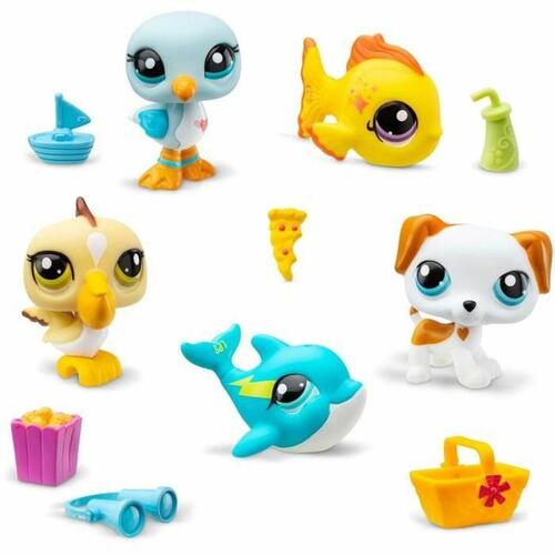 Sæt med tal Bandai Littlest Pet Shop Plastik