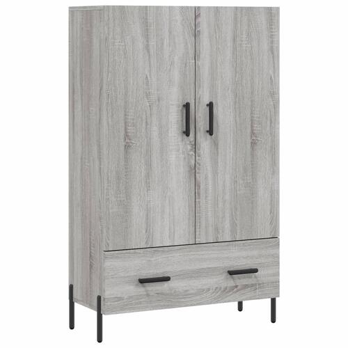 Skab 69,5x31x115 cm konstrueret træ grå sonoma-eg
