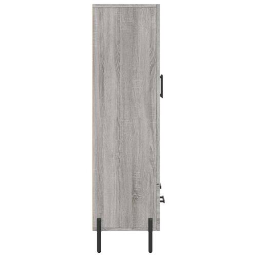 Skab 69,5x31x115 cm konstrueret træ grå sonoma-eg