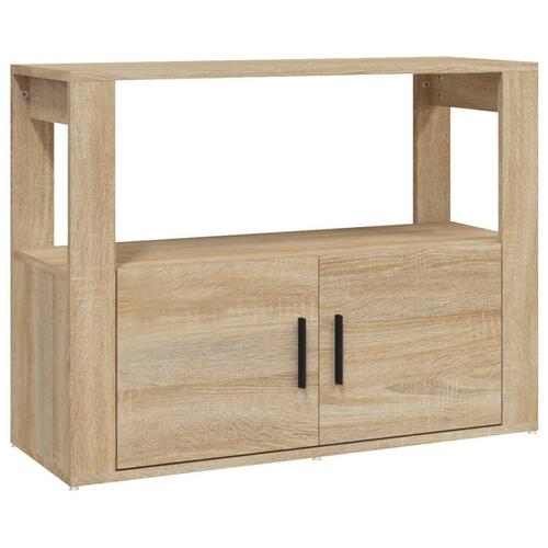 Skænk 80x30x60 cm konstrueret træ sonoma-eg