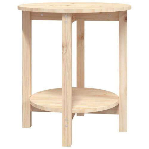 Sofabord Ø 55x60 cm massivt fyrretræ