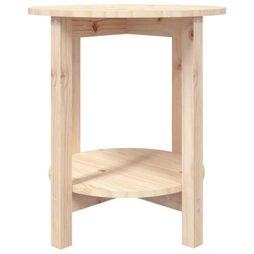 Sofabord Ø 55x60 cm massivt fyrretræ