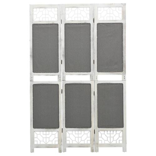 3-panels rumdeler 105x165 cm stof grå