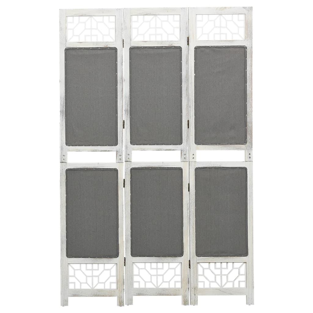 3-panels rumdeler 105x165 cm stof grå