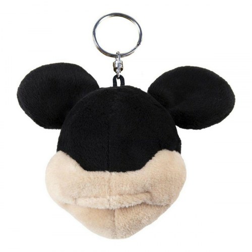 Mickey Mouse nøglering med plysdyr - Sort (7 × 10 × 7 cm)