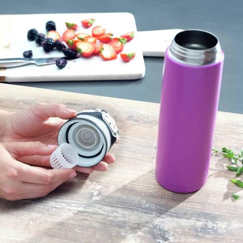 Leifheit termoflaske Flip 600 ml lilla