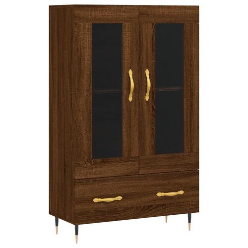 Skab 69,5x31x115 cm konstrueret træ brun sonoma-eg