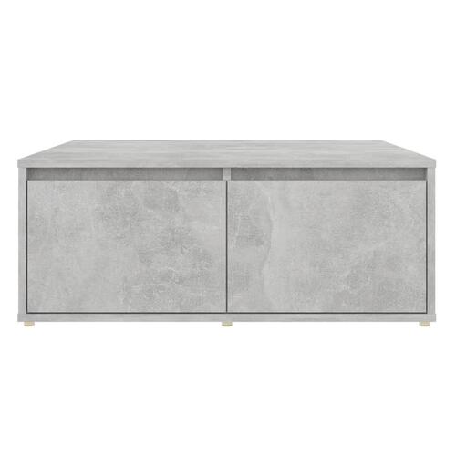 Sofabord 80x80x31 cm konstrueret træ betongrå