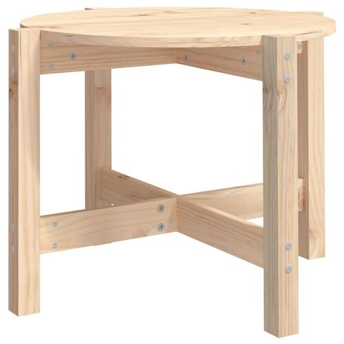 Sofabord Ø 62,5x45 cm massivt fyrretræ