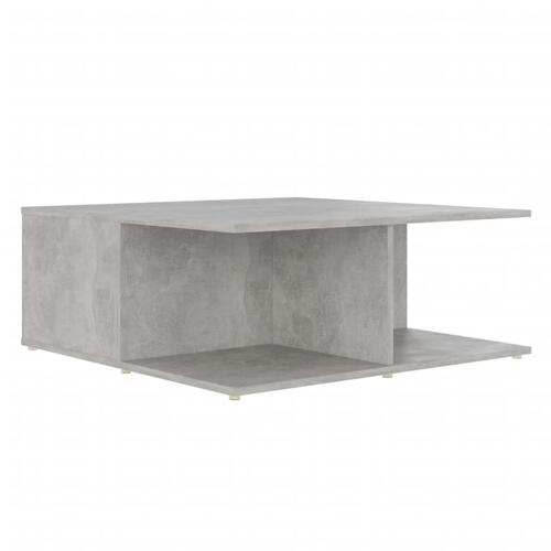 Sofabord 80x80x31 cm spånplade betongrå