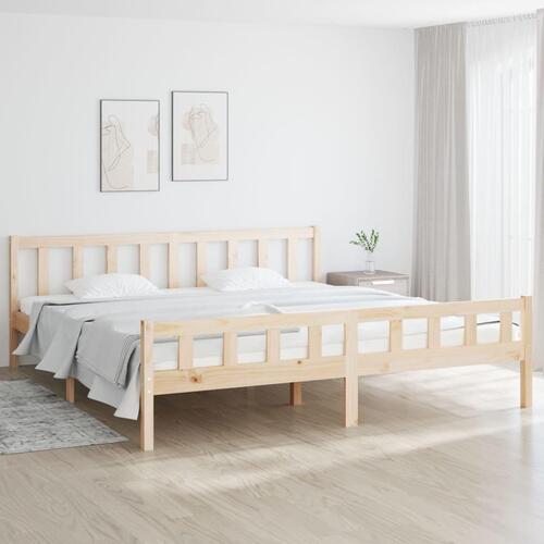 Sengeramme 200x200 cm massivt træ