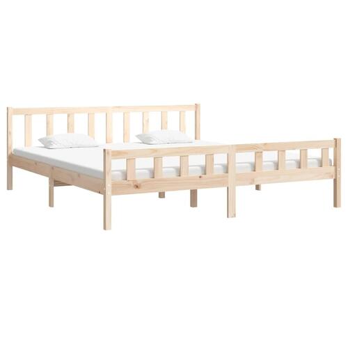 Sengeramme 200x200 cm massivt træ