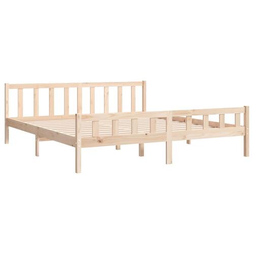Sengeramme 200x200 cm massivt træ