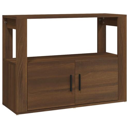 Skænk 80x30x60 cm konstrueret træ brun egetræsfarve