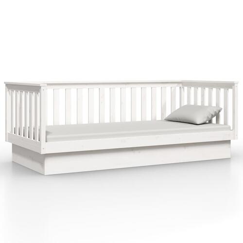 Daybed 100x200 cm massivt fyrretræ hvid