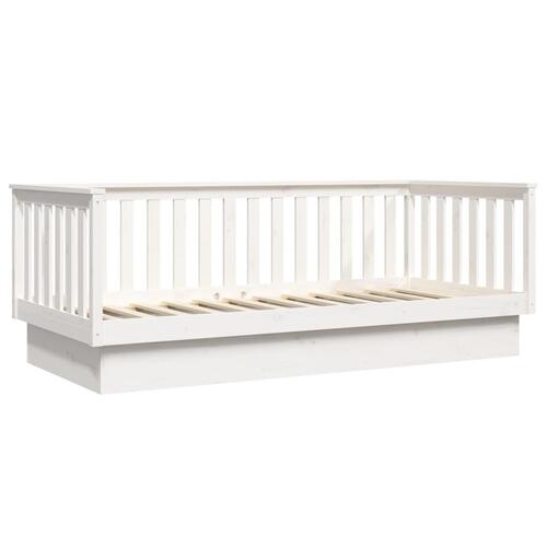 Daybed 100x200 cm massivt fyrretræ hvid
