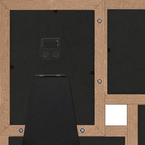 Billedramme til 4x(13x18 cm) billeder MDF lysebrun