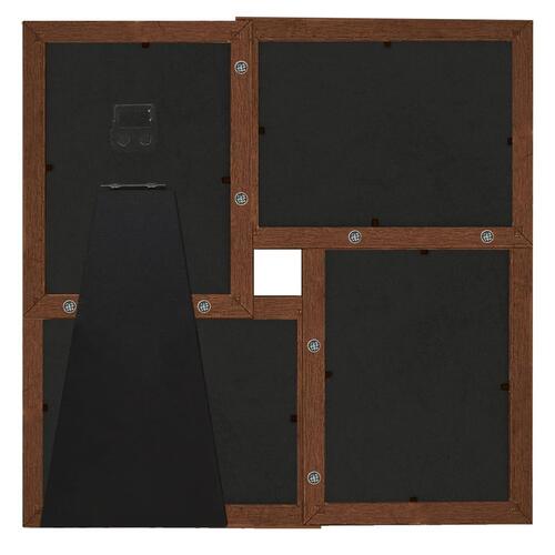 Billedramme til 4x(10x15 cm) billeder MDF mørkebrun