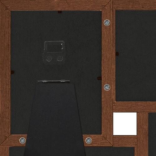 Billedramme til 4x(10x15 cm) billeder MDF mørkebrun