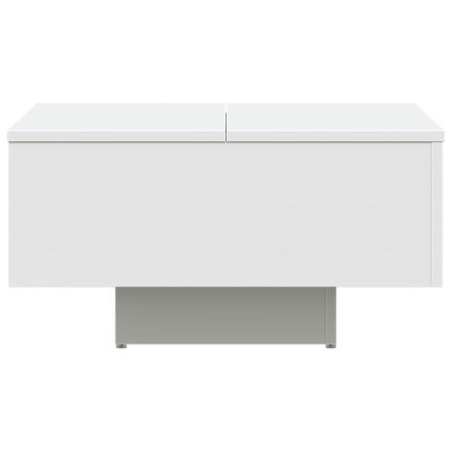 Sofabord 60x60x31,5 cm konstrueret træ hvid