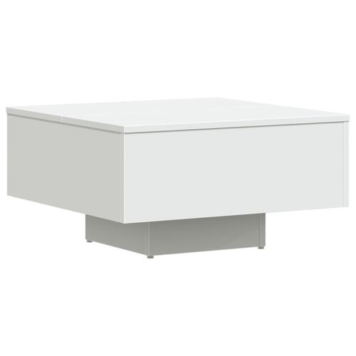 Sofabord 60x60x31,5 cm konstrueret træ hvid