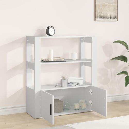 Skænk 80x30x90 cm konstrueret træ hvid