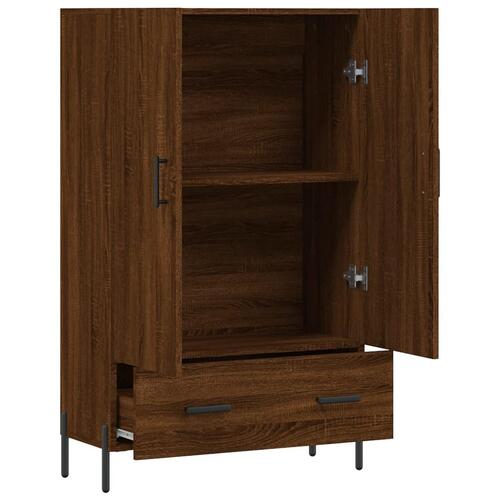 Skab 69,5x31x115 cm konstrueret træ brun sonoma-eg