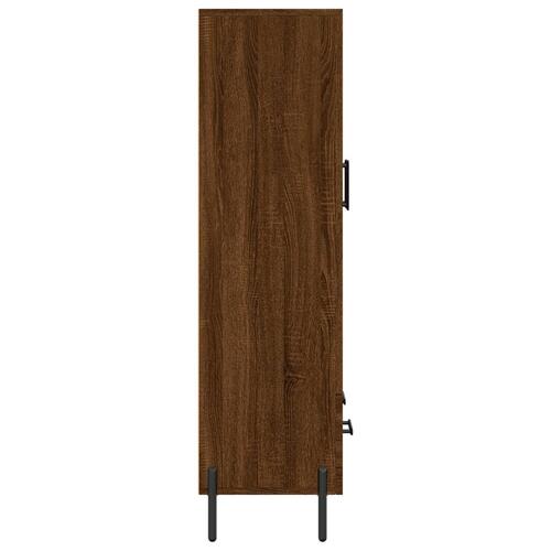 Skab 69,5x31x115 cm konstrueret træ brun sonoma-eg