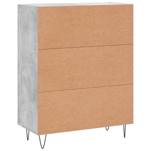 Skænk 69,5x34x90 cm konstrueret træ betongrå