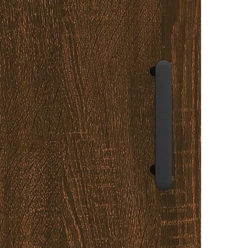 Skab 69,5x31x115 cm konstrueret træ brun sonoma-eg