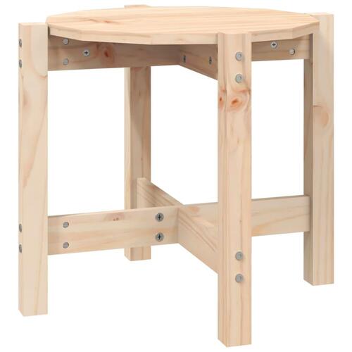 Sofabord Ø 52,5x45 cm massivt fyrretræ
