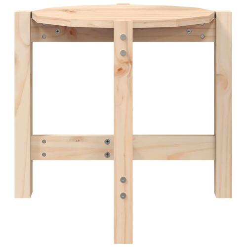 Sofabord Ø 52,5x45 cm massivt fyrretræ
