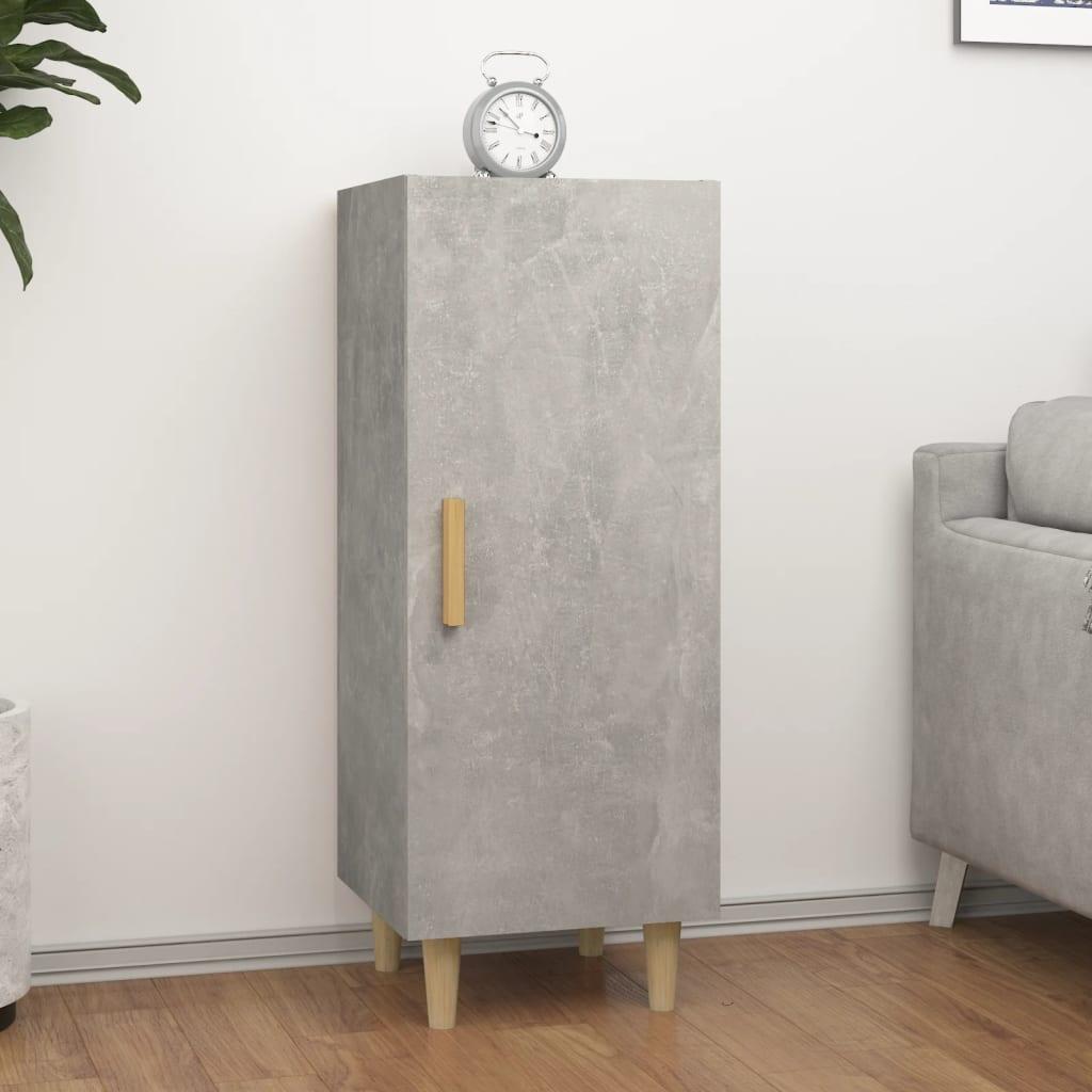 Skænk 34,5x34x90 cm konstrueret træ betongrå