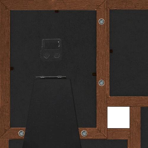 Billedramme til 4x(13x18 cm) billeder MDF mørkebrun