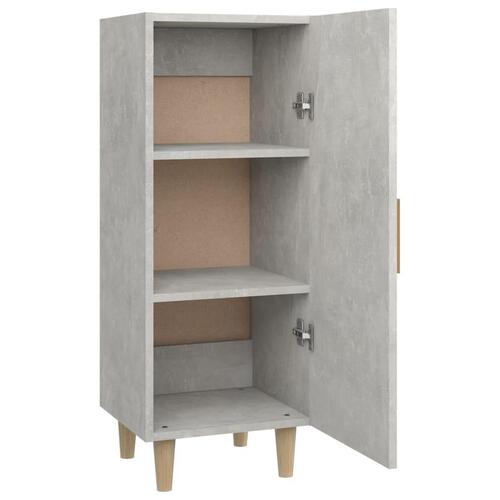 Skænk 34,5x34x90 cm konstrueret træ betongrå