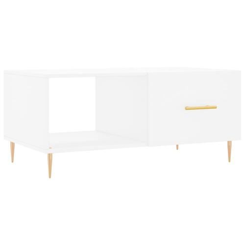 Sofabord 90x50x40 cm konstrueret træ hvid
